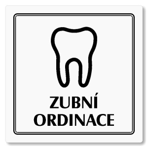 Zubní ordinace, 118x118mm, bílá, Utah